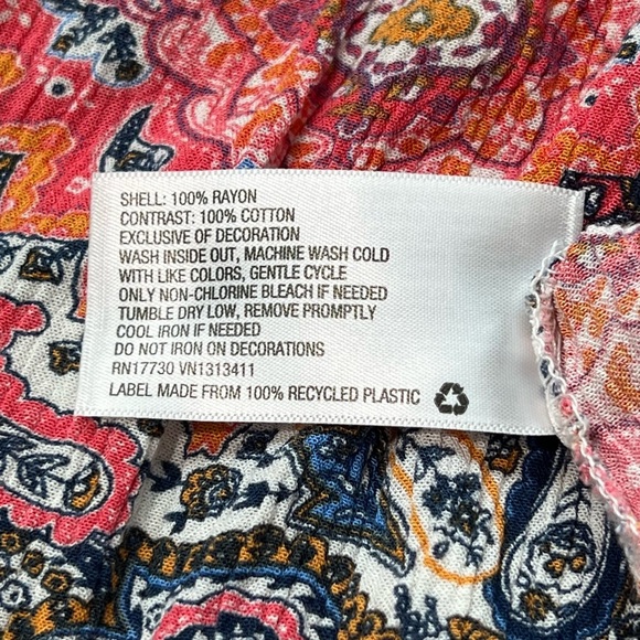 Lace Sleeve Tunic Top‎ Floral Print Bohemian Style Blouse - Picture 6 of 6